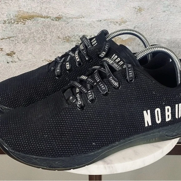 NOBULL Black White Trainer CrossFit Workout Gym Run Sneakers Shoes-Mens 11.5